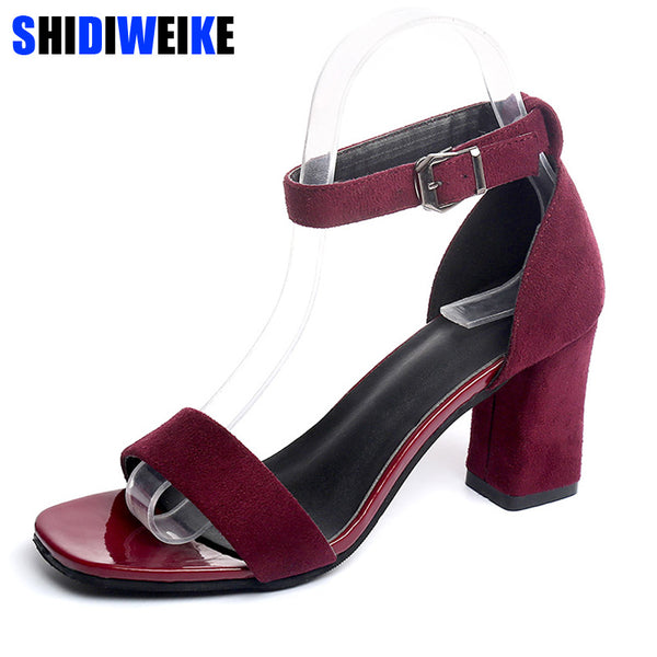 2018 Ankle Strap Heels Women Sandals Summer Shoes Women Open Toe