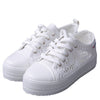 GAOKE Summer Women Shoes Casual Cutouts Lace Canvas Shoes Hollow Floral Breathable