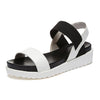 2018 New Hot Sale Sandals Women Summer Slip On Shoes Peep-toe Flat Shoes Roman Sandals