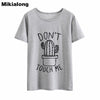 OLN 2018 DON'T TOUGH ME Cactus T shirt Women Casual Summer Tshirts Cotton Womens