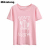OLN 2018 DON'T TOUGH ME Cactus T shirt Women Casual Summer Tshirts Cotton Womens