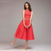 Vintage dress 2018 Summer New sleeveless O-neck vestidos Women elegant