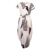 Women Dress Vestido Summer Slim Geometric Printing Asymmetrical Dress Ropa Mujer