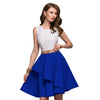 Lace Dress 2018 Women's New Fashion Summer Beach Sleeveless Flare Dresses Mini A-Line Party