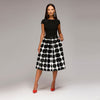 Women Fit and Flare Party Dress Vintage Dot Print Summer Casual Dress 2018 Summer
