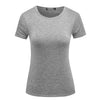 Plain T Shirt Women Cotton Elastic Basic T-shirts Female Casual Fashion Tops Short Sleeve