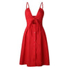CALOFE Sexy Party Dress Women Sexy Bodycon Ladies Sundress Spaghetti Strap Backless