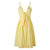 CALOFE Sexy Party Dress Women Sexy Bodycon Ladies Sundress Spaghetti Strap Backless